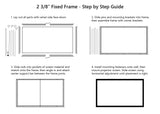 STR-169120 Install Drawing 16:9 120" Fixed Projector Screen