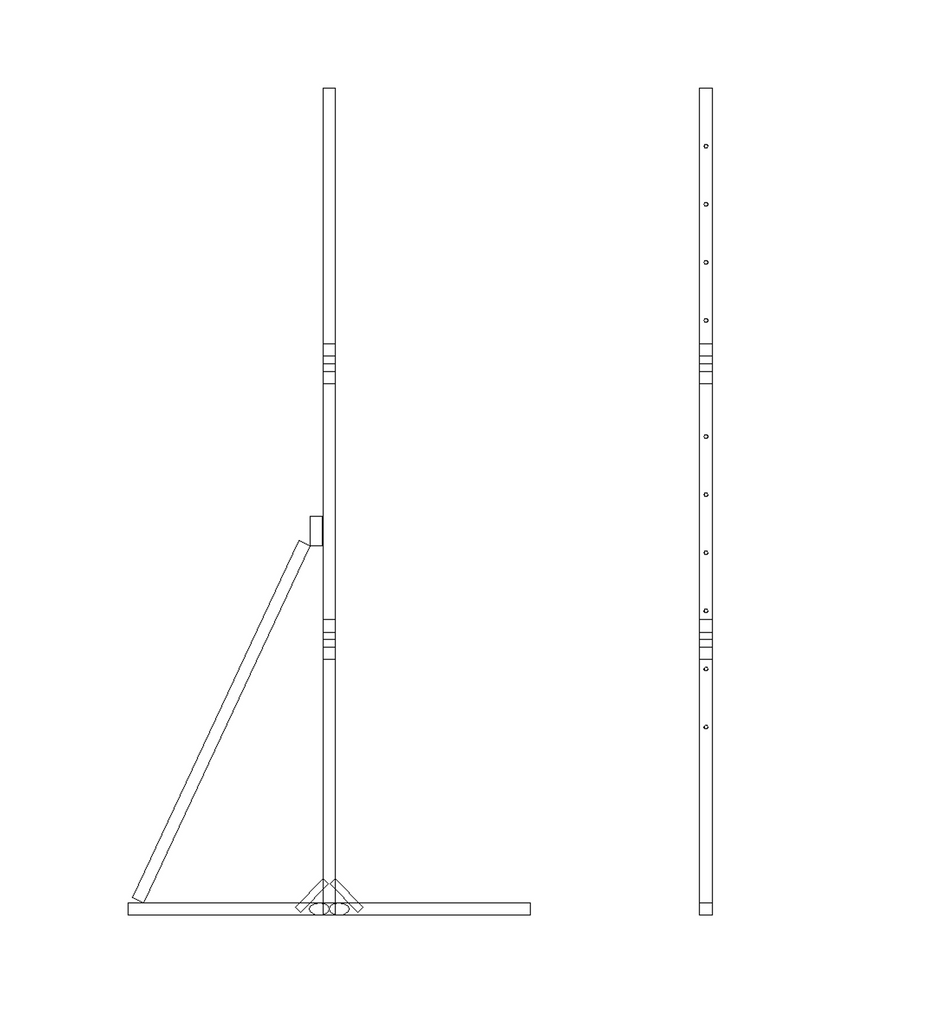 Stand10 Silver Ticket Products Leg Stand Kit for Fixed Frame Screens